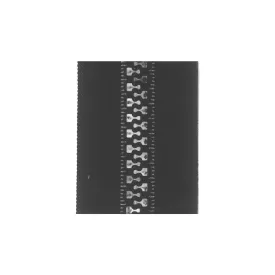 #10 Black, YKK Vislon Zipper Chain Tape with Black Plastic Teeth, #10V-BLK