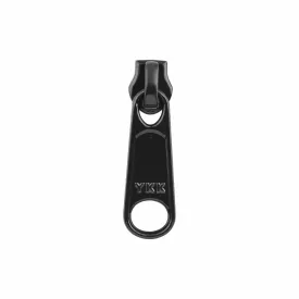 #4.5 Black, Coil, YKK Long Tab Semi-Swivel Slider, Zinc Alloy, #4.5C-1-BLK