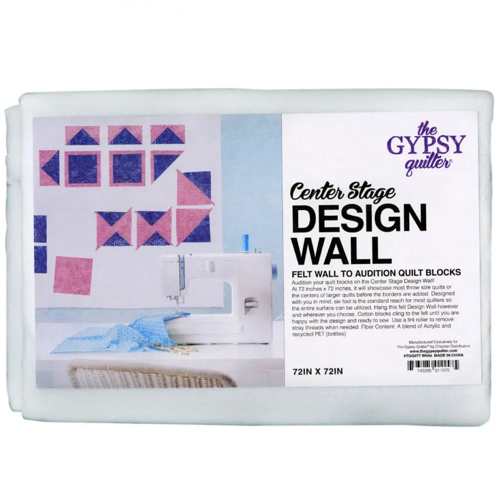 72" Center Stage Felt Design Wall - White