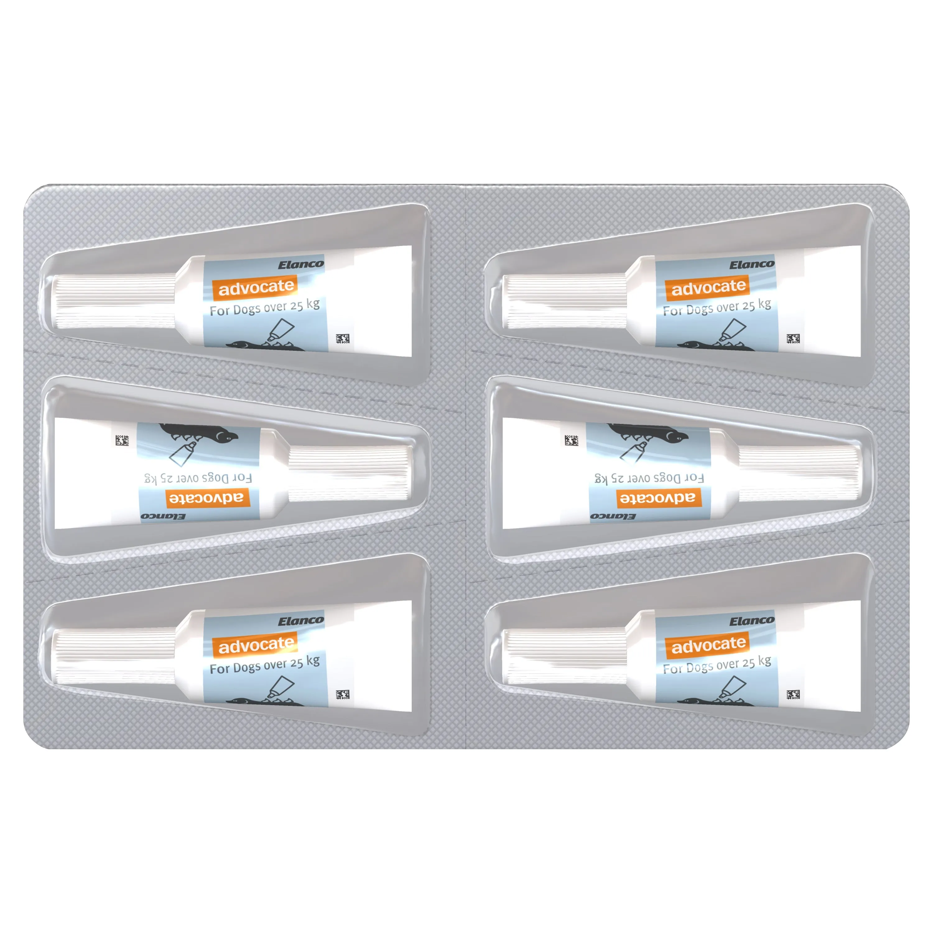 Advocate Flea Heartworm and Worm Treatment for Dogs 25kg Blue 6 Pack^^^