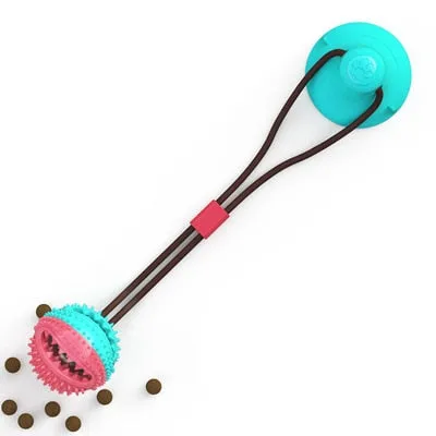 Best Dog Toys Silicone Suction Cup Tug Interactive Dog Ball Chew Bite