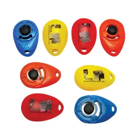Black Dog Wear Tear Drop Clicker