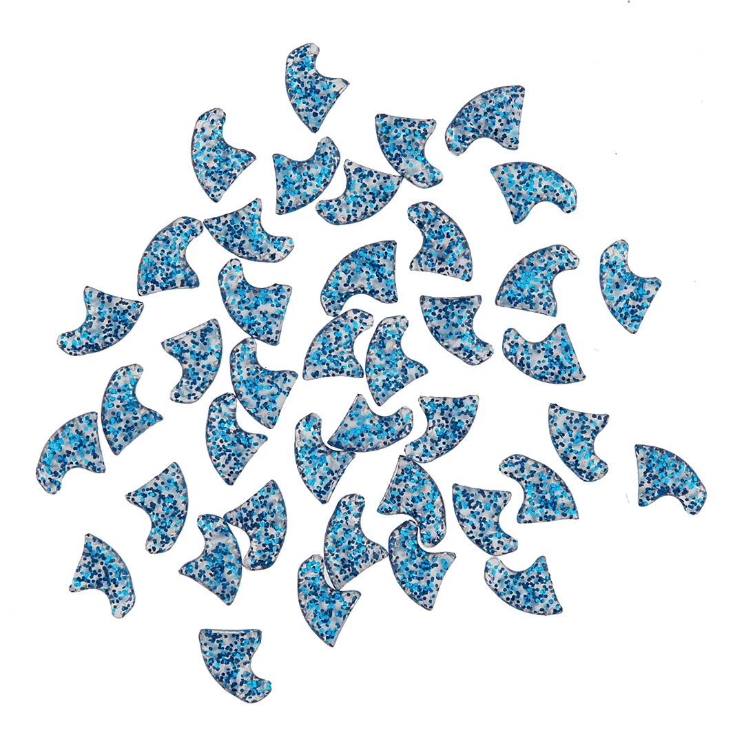 Blue Sparkle Feline Large Nail Caps by Soft Claws