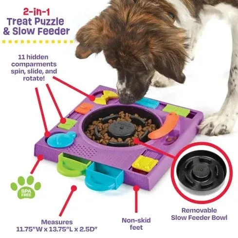 Brightkins DJ Doggo Puzzle Feeder Dog Toy