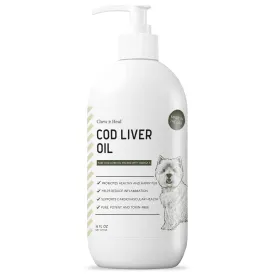 Chew   Heal Pure Cod Liver Oil for Dogs - 16 oz - Pump Bottle