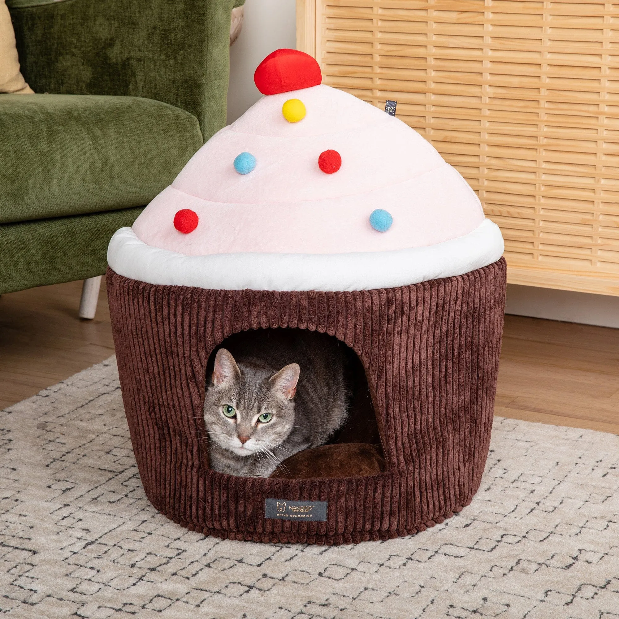 Chocolate Cupcake Dog & Cat Fun Bed Prive Collection