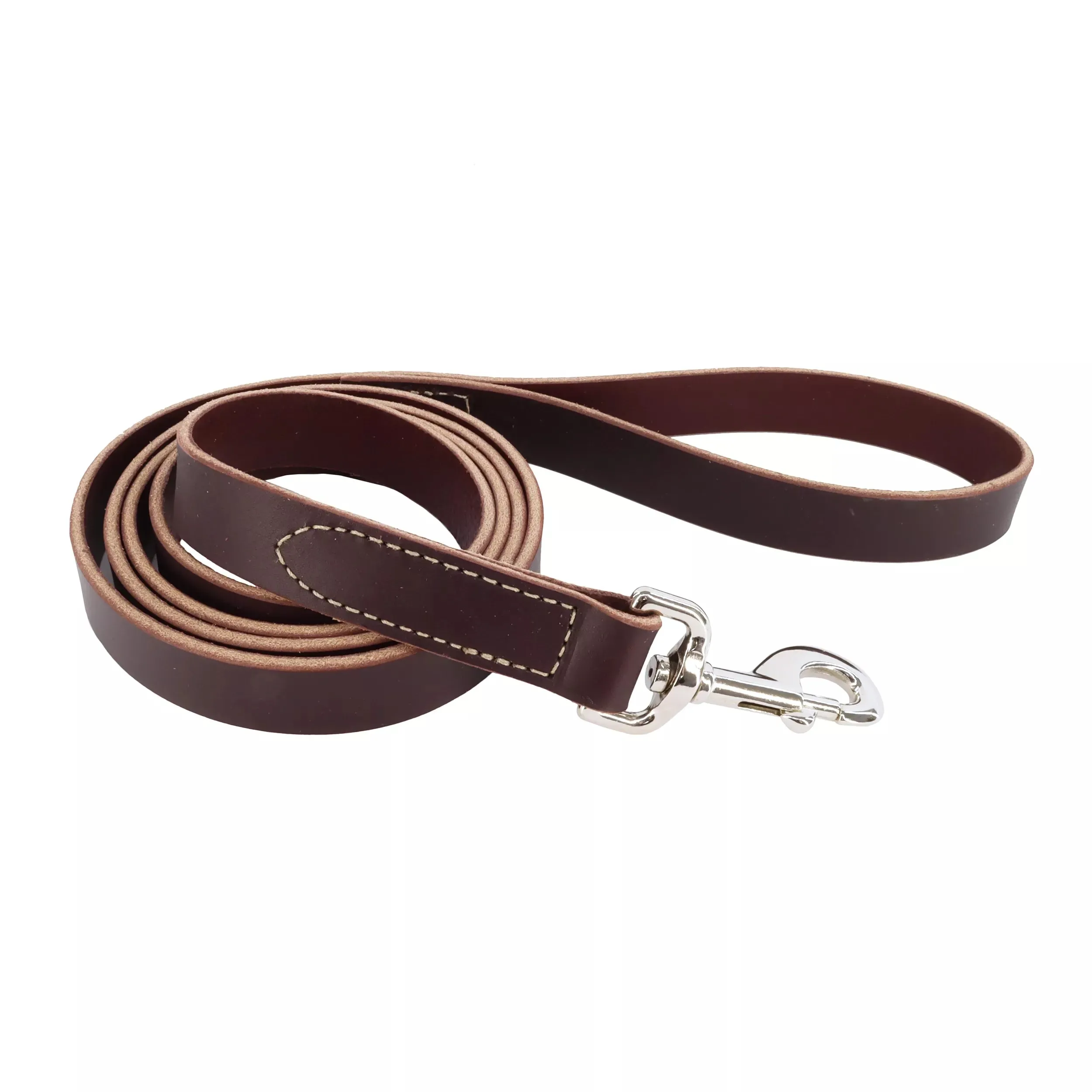 Coastal Pet Products Circle T Latigo Leather Dog Leash 1" x 6'