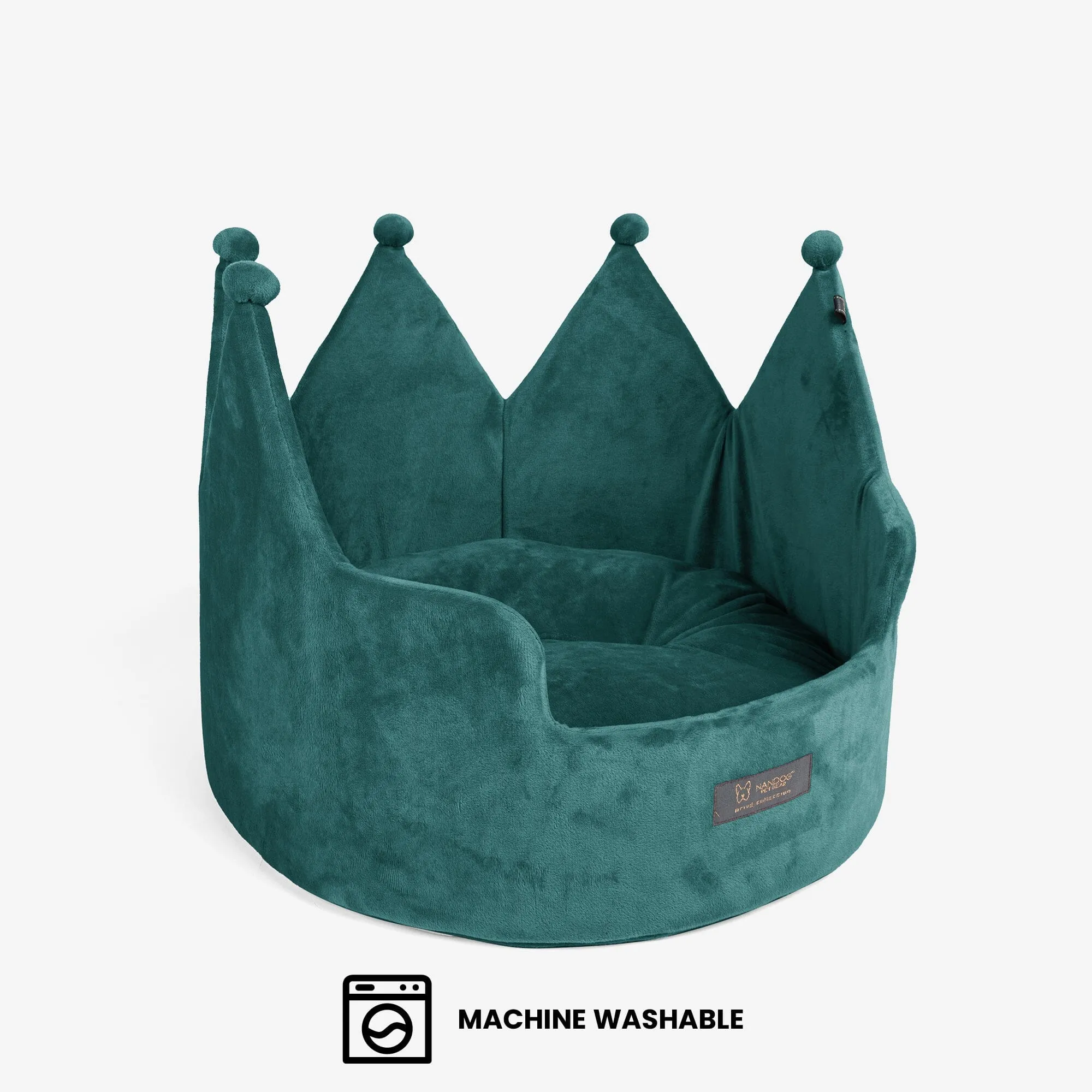 Crown Dog & Cat Fun Bed Cloud Prive Collection - Royal Green