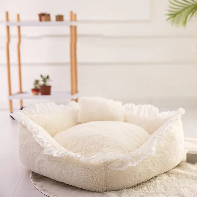 Cute Princess Dog Bed Soft Breathable