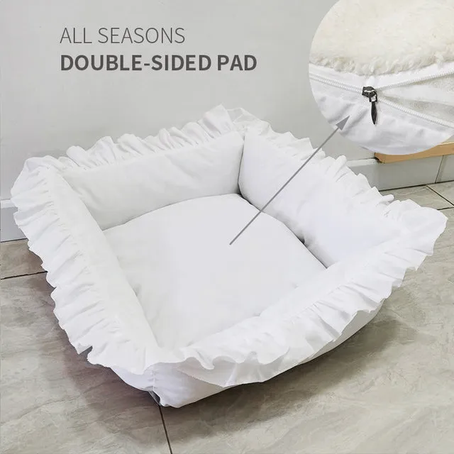 Cute Princess Dog Bed Soft Breathable