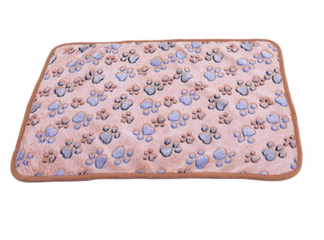 Dog Bed Blanket Soft Fleece Cushion