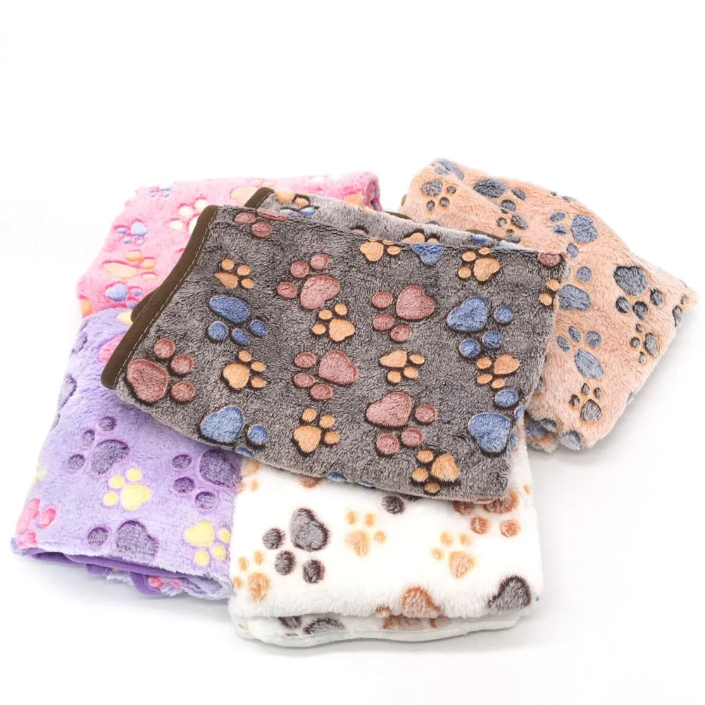 Dog Bed Blanket Soft Fleece Cushion