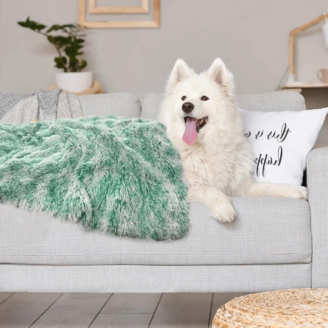 Dog Blanket Pet Cat Mat Puppy Warm Soft Plush Washable Reusable - Teal Large