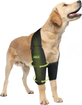 Dog Elbow Brace Protector Pads for Canine Elbow and Shoulder Support Dysplasia Osteoarthritis Elbow Calluses Pressure Sores Dog Elbow Pads for Better Recovery Both Legs L