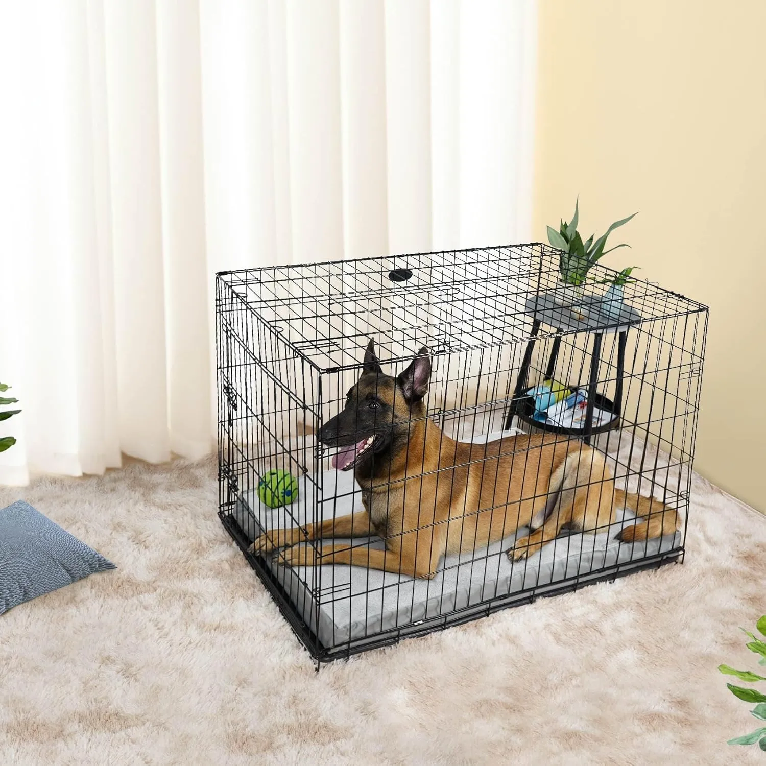 Explore Land Waterproof Dog Bed Cover Machine Washable Fluffy Dog Bed Replacement Cover for 30 Inch Crate, 30Lx20Wx3.5H inch, Gray
