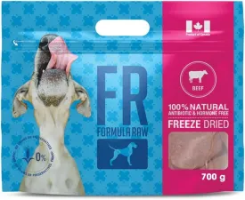 Freeze-Dried Raw Dog Food  Beef  High Protein, Grain-Free, No Fillers or Additives, Complete Meal or Mixer, Supports Healthy Digestion, Joints, and Coat  1.55 lb
