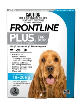 Frontline Plus - Dog 10-20kg (3pk)