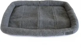 GOGO Fleece Dog Crate Pad 37" x 25" Large Gray