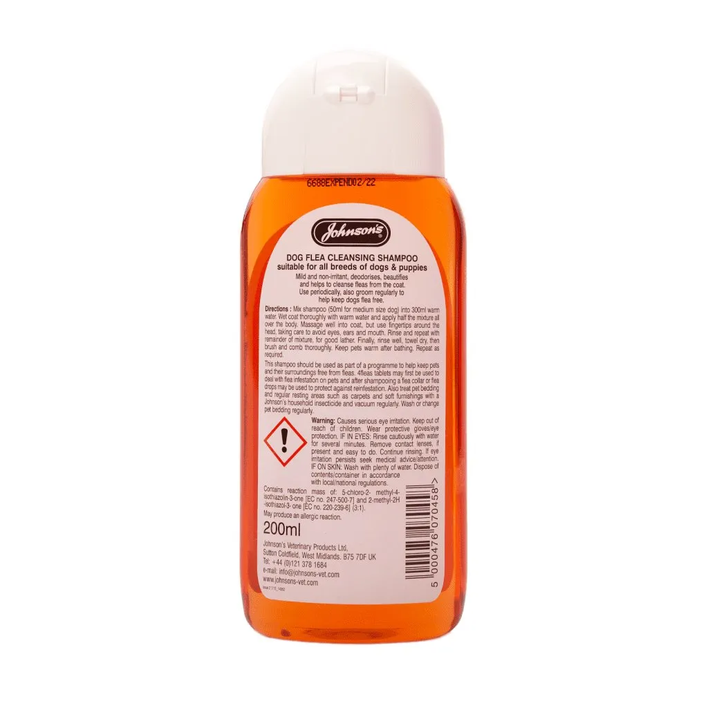 JOHNSON'S Dog Flea Cleansing Shampoo 200ml