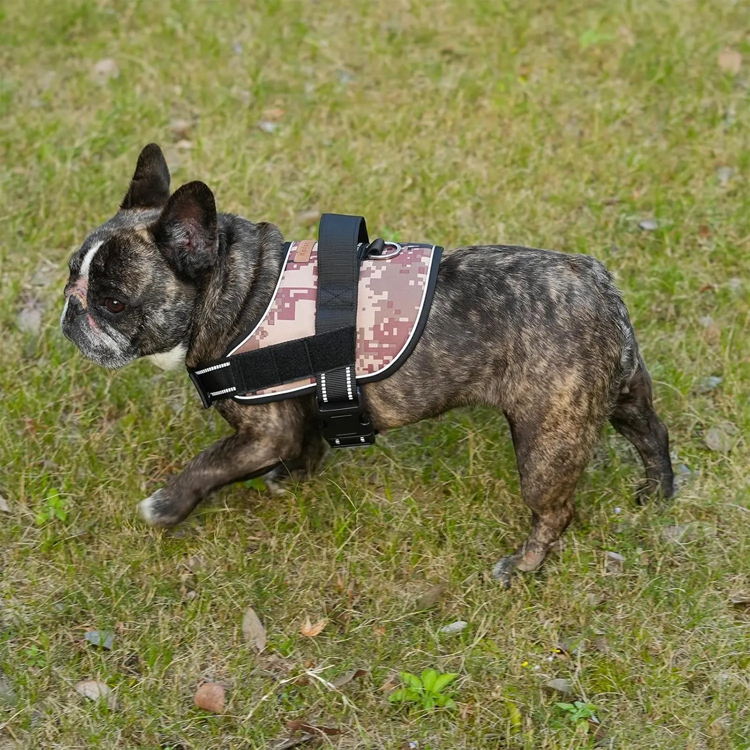 No Pull Dog Harness,Adjustable Padded Vest,Reflective Breathable Material,No Choke Design for Small,Medium and Large Dogs,Comfortable for Walking,Running,Training,Desert Camo,M