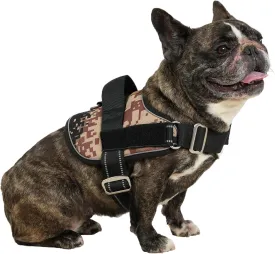 No Pull Dog Harness,Adjustable Padded Vest,Reflective Breathable Material,No Choke Design for Small,Medium and Large Dogs,Comfortable for Walking,Running,Training,Desert Camo,M
