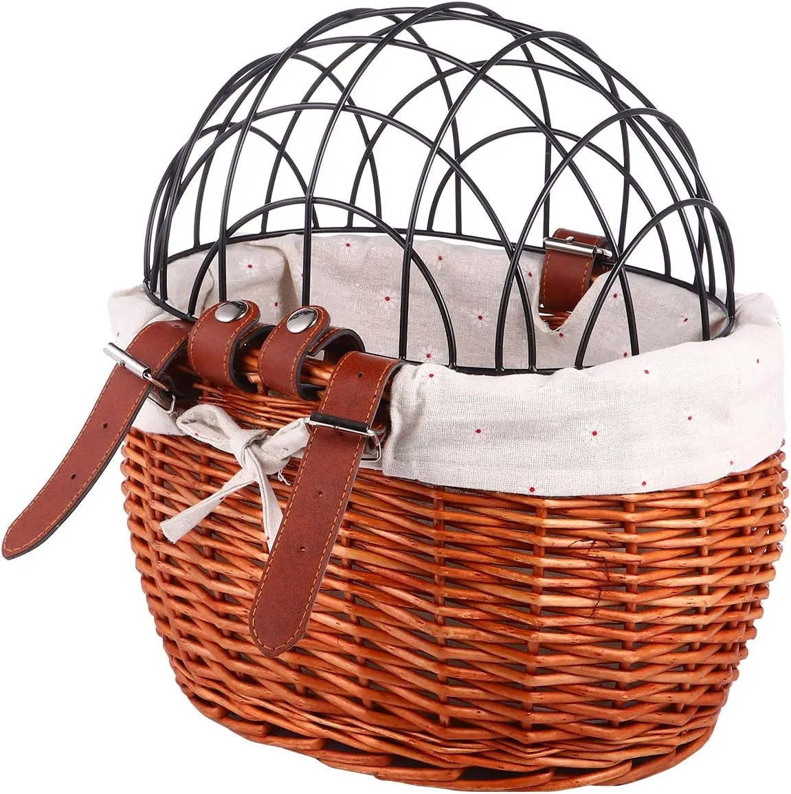 PartyKindom Bicycle Basket Bike Pets Seat Basket Dog Basket Removable Bike Basket Pet Bike Basket Bag for Cycling Bike Frame Bag Removable Bag Cycling Front Carrier Pet Carrier Bag