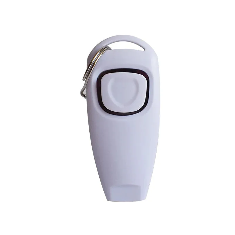 Pet Cat Dog Training Clicker Plastic New Dog Click Trainer Portable Auxiliary Adjustable Wristband Sound Key Chain Dog Supplies