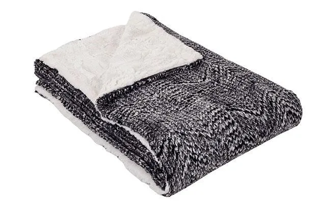 Pet / Dog Blanket - Cozy Cable in Ash Faux Fur