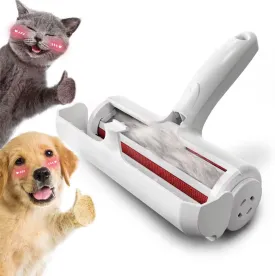 Pet Hair Remover - Reusable Lint Roller for Dog & Cat Hair - Portable Fur Removal with Self-Cleaning Base for Couch, Carpet, Furniture, and Car Seats