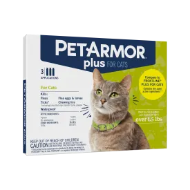PETARMOR Plus Flea & Tick Prevention for Cats