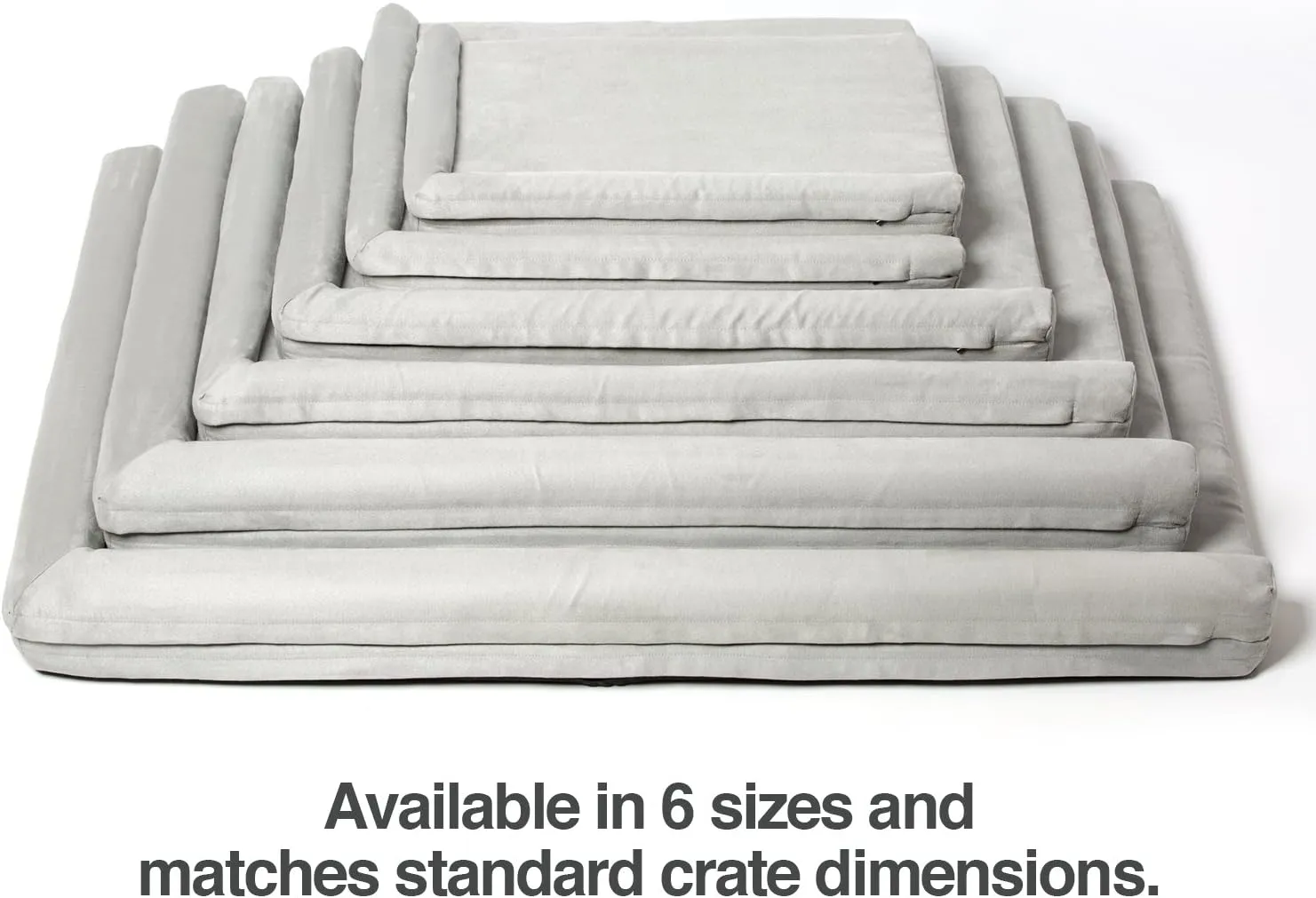 PetFusion PuppyChoice Dog Crate Bed | Durable Microsuede Cover, Solid Foam, Waterproof Liner | Removable Washable Crate Pad Cover. Replacements Covers & Blankets Also Avail | 1 Year Warr.