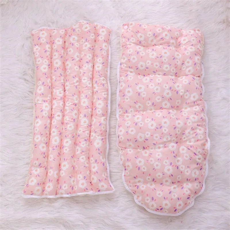 Pink Floral Detachable Pet Bed