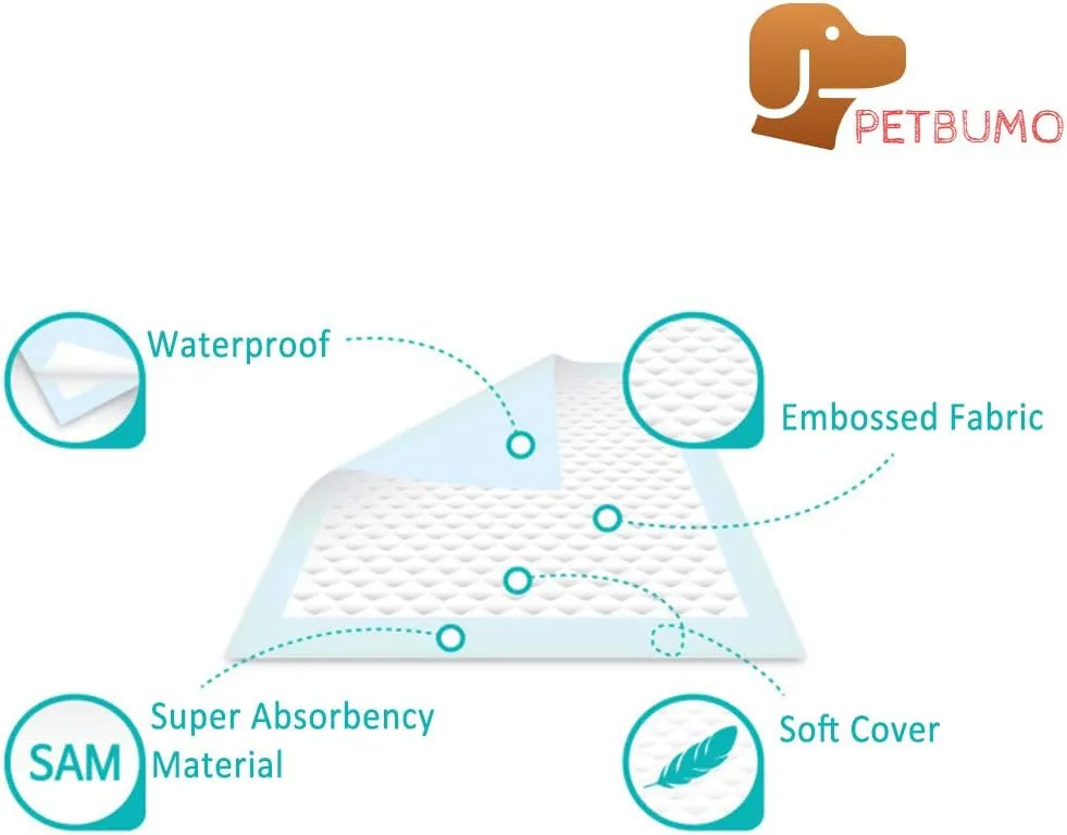 PS KOREA] Indoor Dog Potty Tray  with Protection Wall Every Side for No Leak, Spill, Accident - Keep Paws Dry and Floors Clean (Wine)   Pee PAD 100 PCS