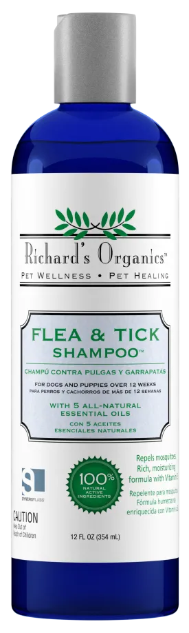 Richard's Organics Flea & Tick Shampoo 12oz