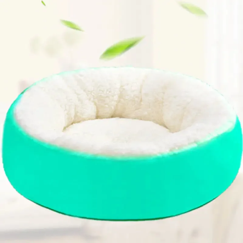 Round Plush Pet Nest Bed