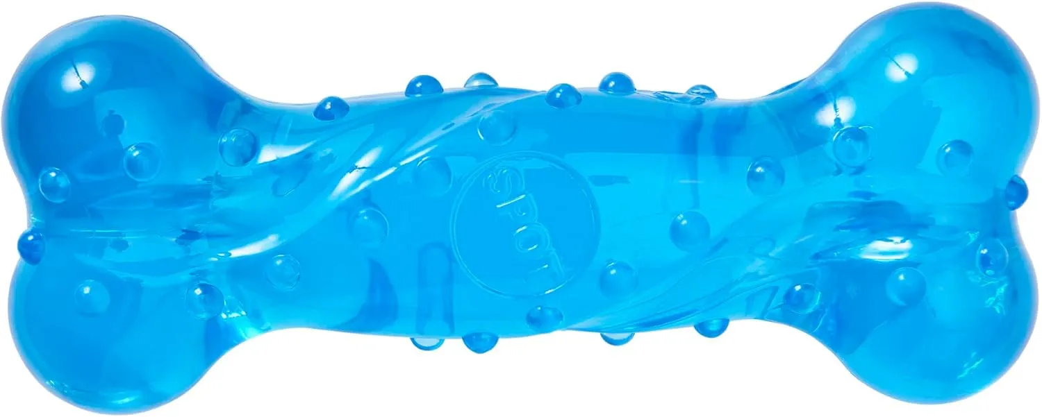 SPOT Play Strong Scent-sations Bone - Scent-Infused, Strong, Durable TPR Rubber, Heavy Duty Dog Toys for Aggressive Chewers up to 45lbs, Perfect for Puppies & Medium Breeds, 6in, Bacon Flavored