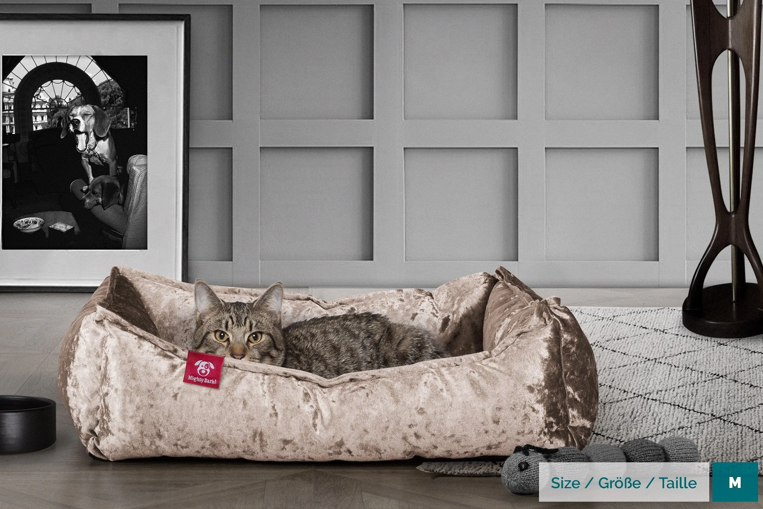 The Cat Bed - Memory Foam Cat Bed - Glitz Truffle