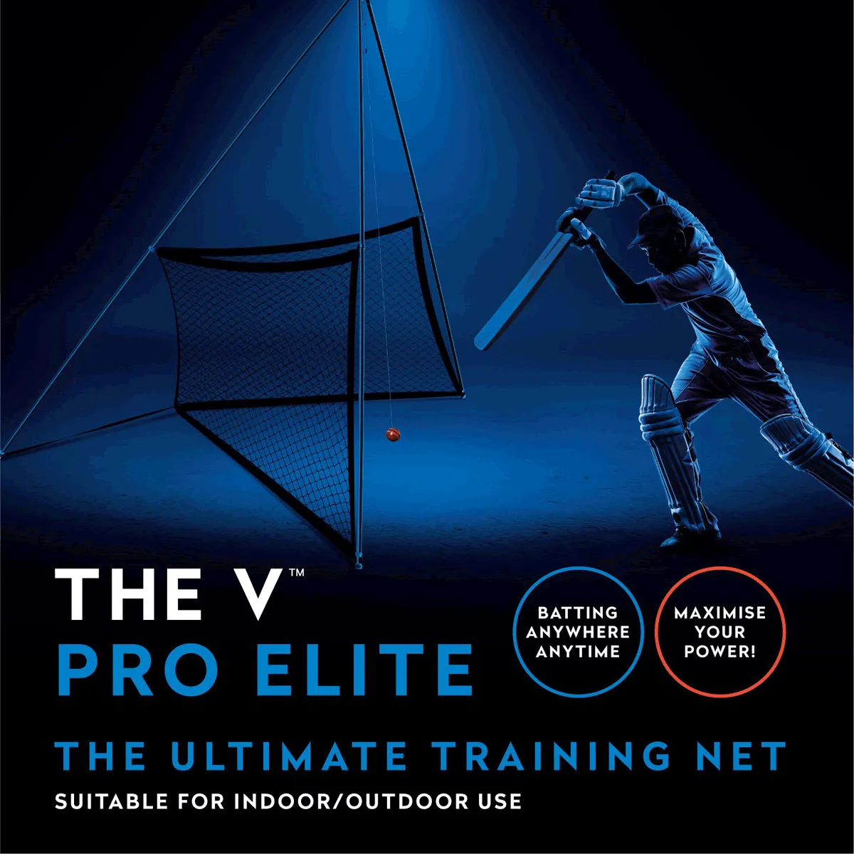 The V Pro Elite Cricket Batting Training Net