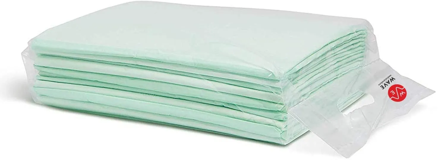 Wave EXTRA LARGE Puppy Pads | Potty Training Pee Pads - Heavy Duty Disposable Underpads 36"x 36" Waterproof Mattress Protector Pads for Beds, Puppy Training Pads XL