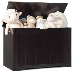 Wooden Toy Chest - Espresso