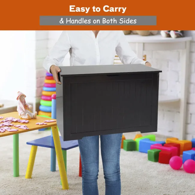 Wooden Toy Chest - Espresso